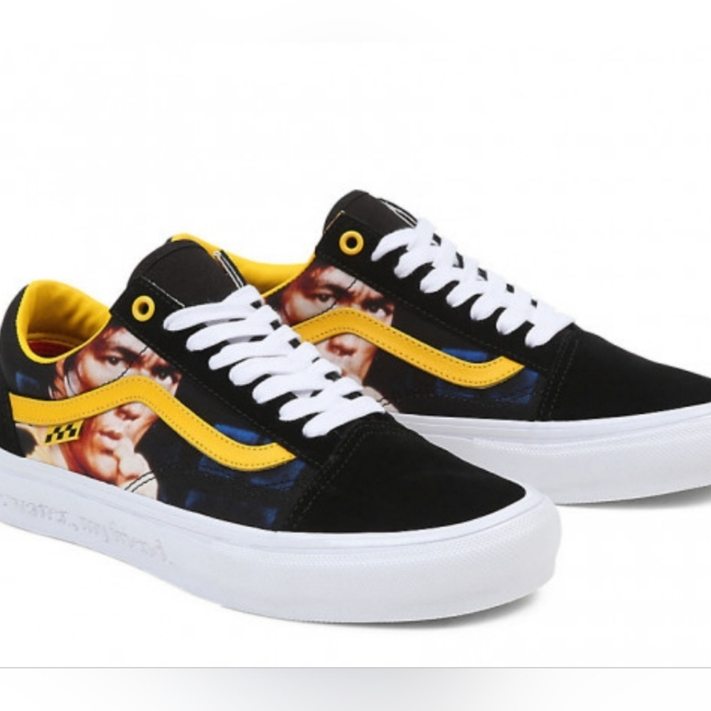 ⭐️ Host Pick⭐ X 2  Vans | Skate Old Skool Bruce Lee Black Yellow Unisex Sneakers
